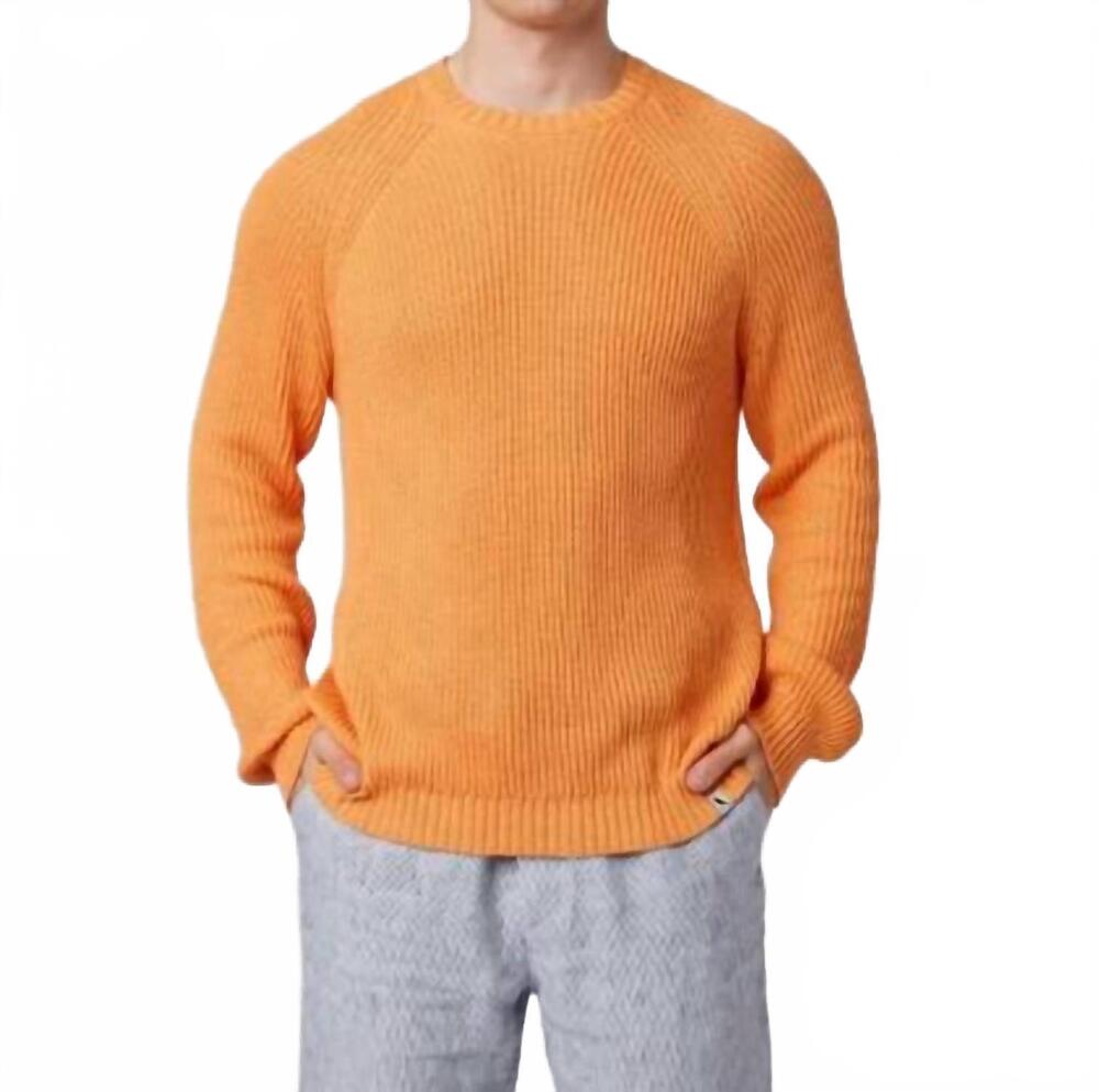NEW PEREGRINE harry cotton crew neck jumper in apricot